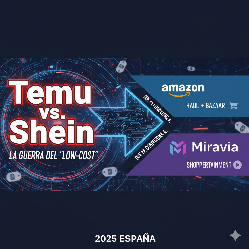Temu vs. Shein: la guerra del “low-cost” que ya condiciona a Amazon y acelera a Miravia